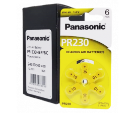 Pilha para Aparelho auditivo Panasonic 10 / 230 - Caixa com 10 cartelas - 60 Unidades
