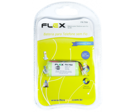 Bateria Flex para Telefone Sem Fio - Tipo 69 - 600mAh - 2,4V - FX-70U -  Cartela com 1