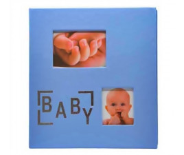 Álbum de Bebê Tipo Fichário  para 100 Fotos 15x21 -  AZUL - 1220