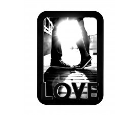 Porta Retrato de PVC 15X21 Vertical "LOVE"  Preto - 4294/1065-6