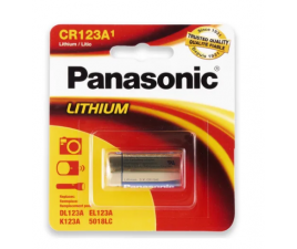 Bateria Panasonic CR123a - Cartela com 1