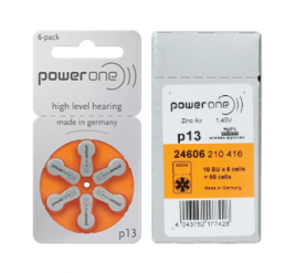 Pilha para Aparelho auditivo Power One 13