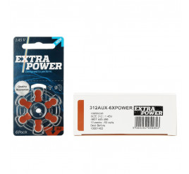 Pilha para Aparelho auditivo Extra Power 312 - Caixa com 10 cartelas - 60 Unidades