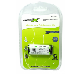 Bateria Flex para Telefone Sem Fio - Tipo 53 - 830mAh - 2,4V - FX- 105 - Cartela com 1