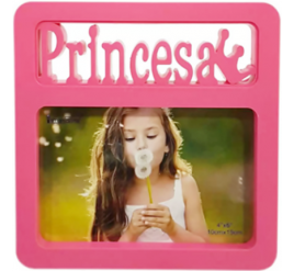 Porta Retrato de PVC 10x15 Horizontal - Princesa Rosa