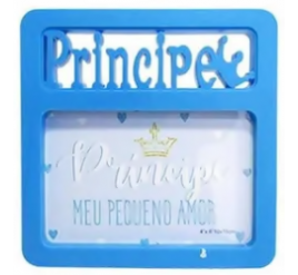 Porta Retrato de PVC 10x15 Horizontal - Príncipe Azul